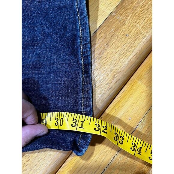 Seven7 Women's Jeans Size 8 Flare Dark Wash Blue Denim Jeans Western Rodeo - Picture 9 of 10